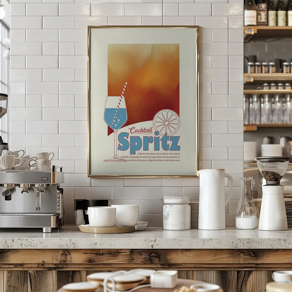 Aperol Spritz print - Stretched Canvas, Poster or Fine Art Print I Heart Wall Art