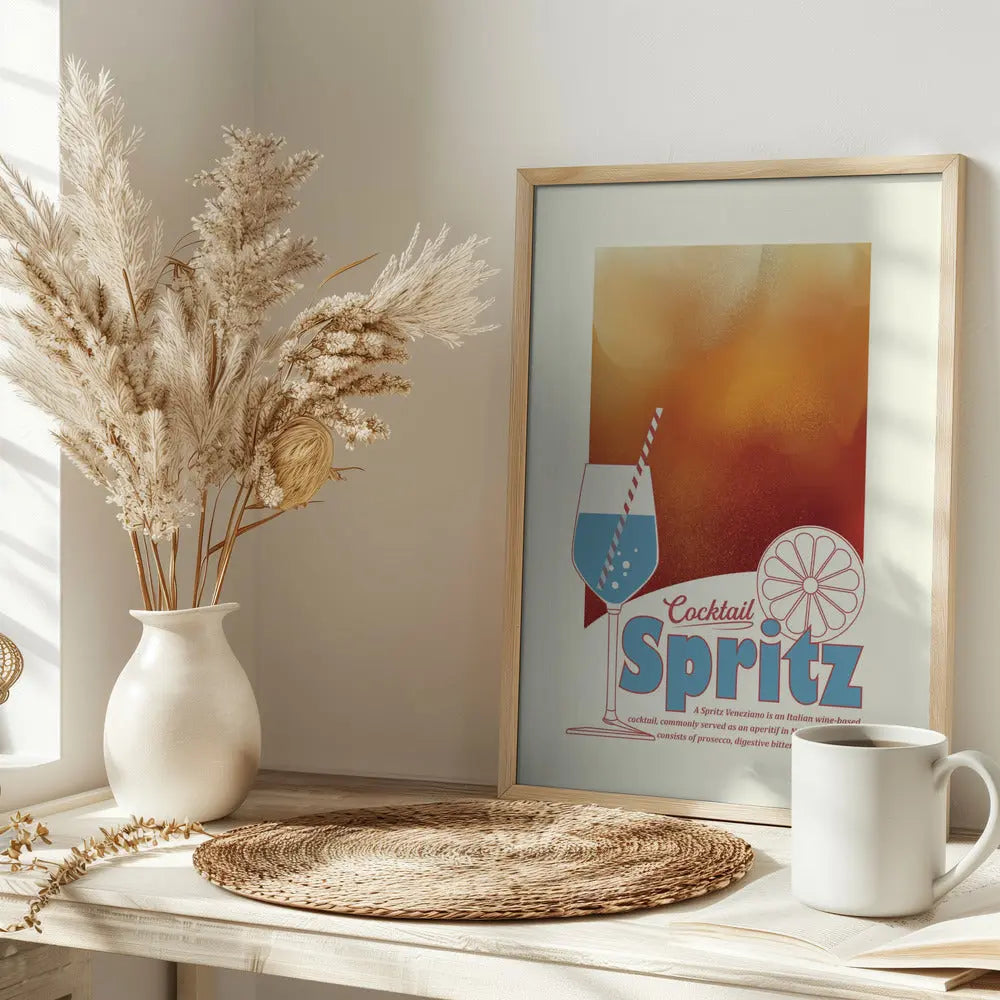 Aperol Spritz print - Stretched Canvas, Poster or Fine Art Print I Heart Wall Art