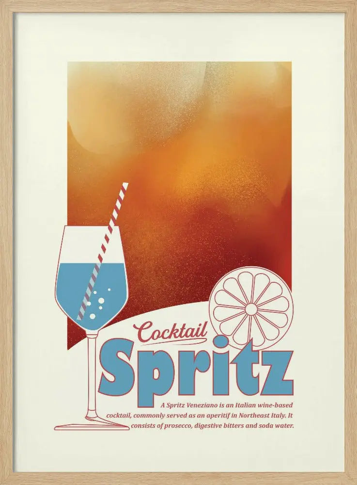 Aperol Spritz print - Stretched Canvas, Poster or Fine Art Print I Heart Wall Art