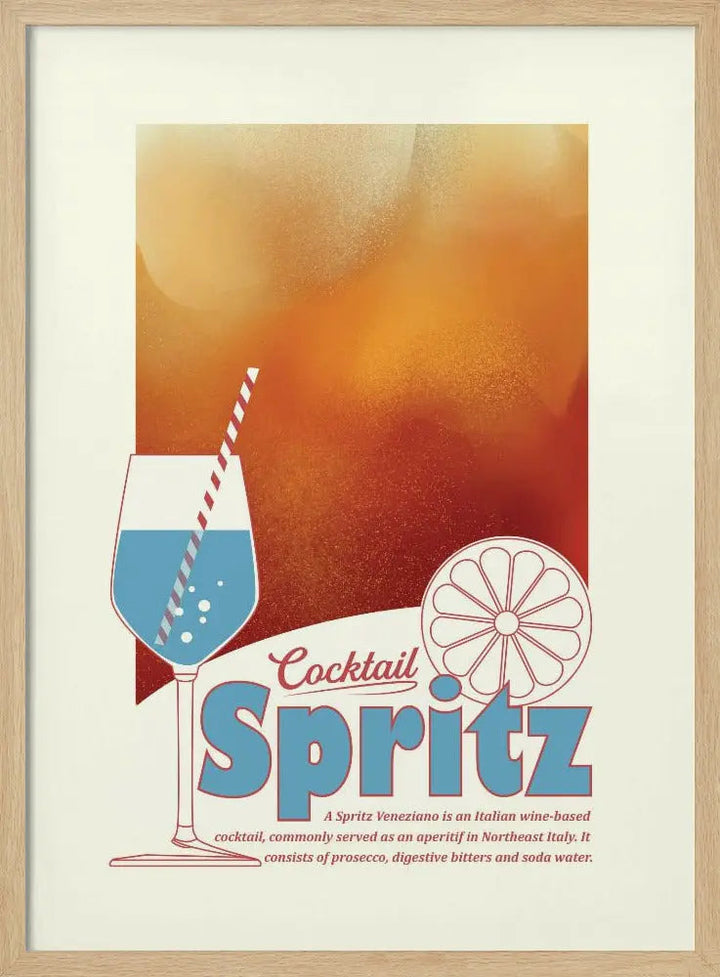 Aperol Spritz print - Stretched Canvas, Poster or Fine Art Print I Heart Wall Art
