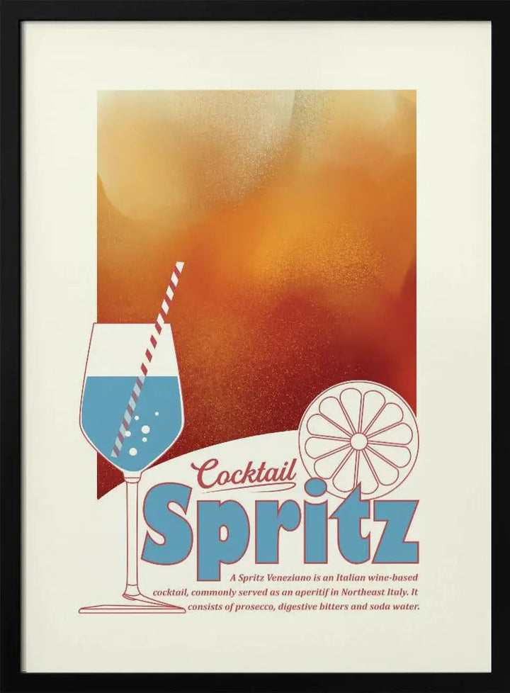 Aperol Spritz print - Stretched Canvas, Poster or Fine Art Print I Heart Wall Art