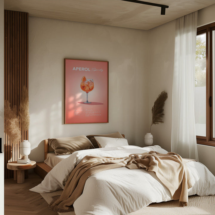 Aperol Spritz Recipe - Stretched Canvas, Poster or Fine Art Print I Heart Wall Art