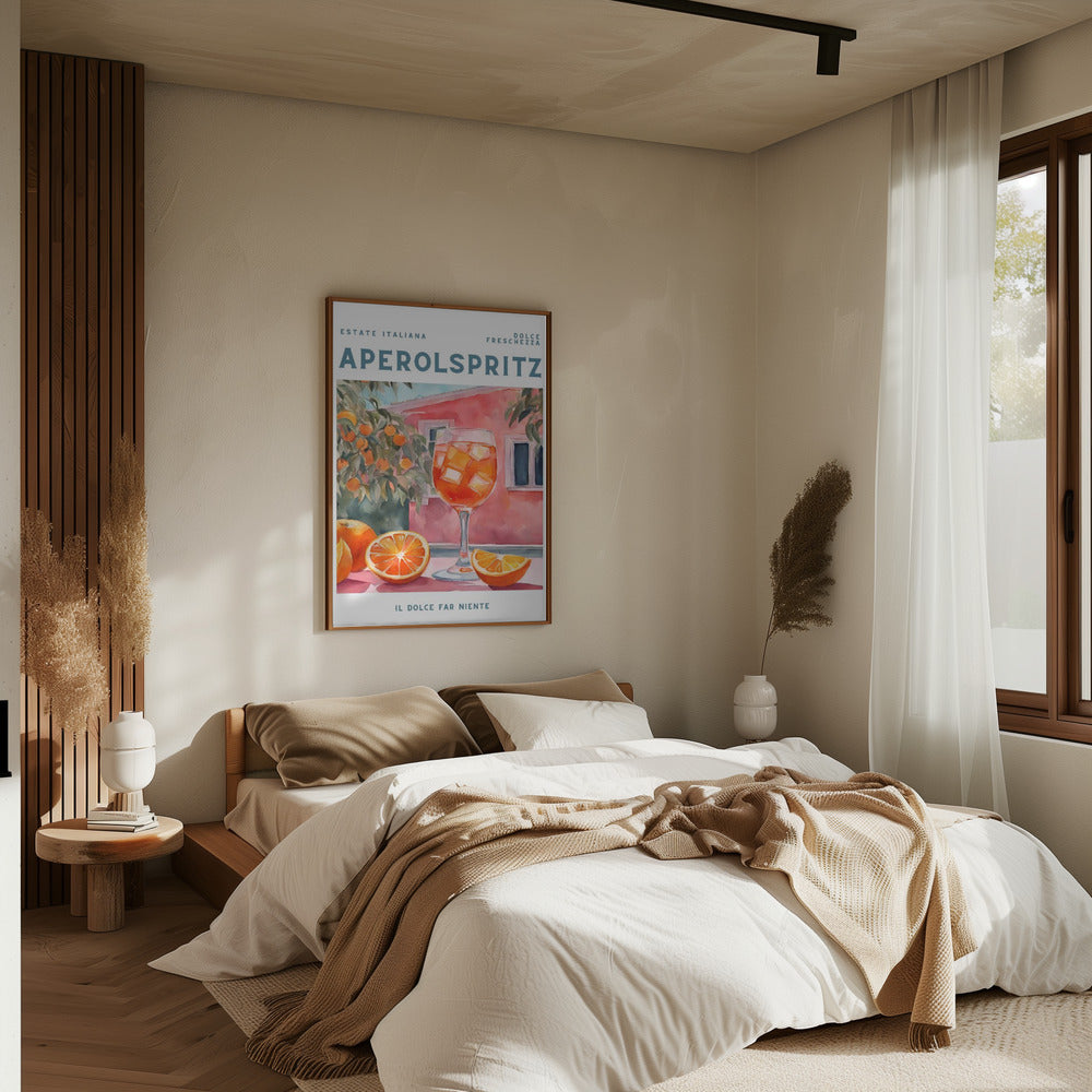 Aperol Spritz - Stretched Canvas, Poster or Fine Art Print I Heart Wall Art