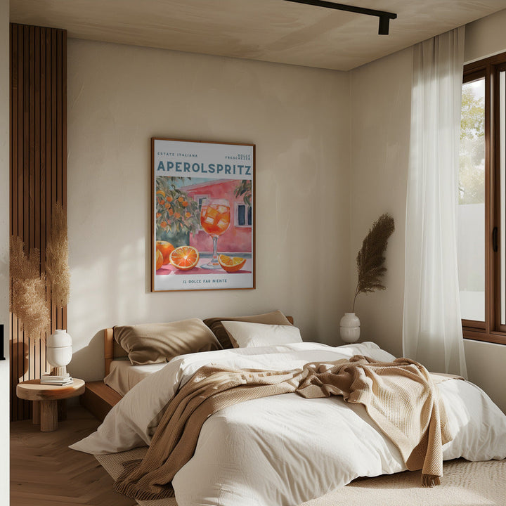 Aperol Spritz - Stretched Canvas, Poster or Fine Art Print I Heart Wall Art