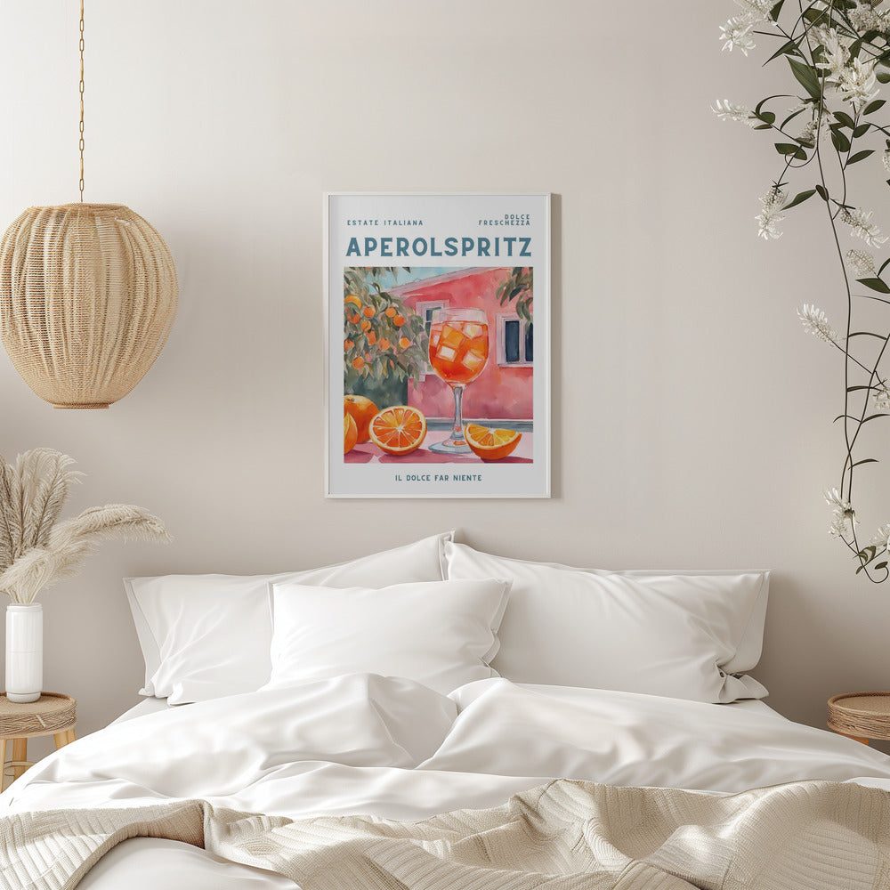 Aperol Spritz - Stretched Canvas, Poster or Fine Art Print I Heart Wall Art