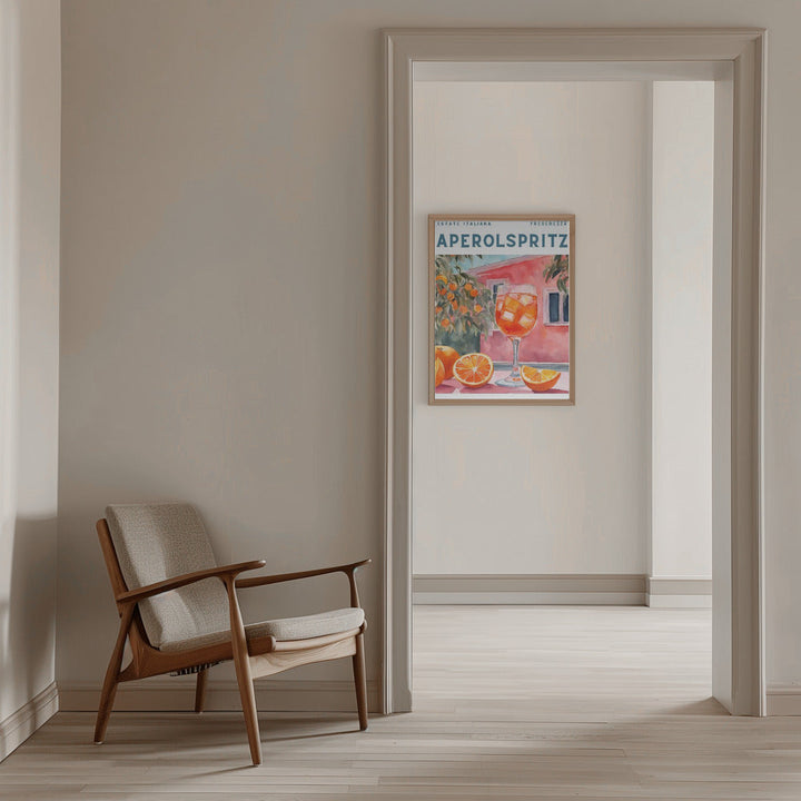 Aperol Spritz - Stretched Canvas, Poster or Fine Art Print I Heart Wall Art
