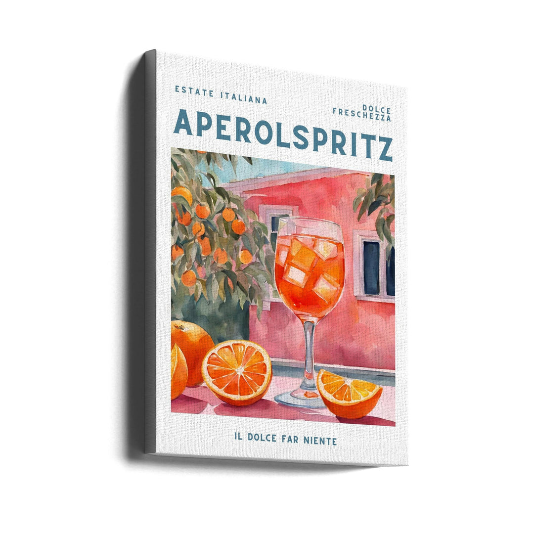 Aperol Spritz - Stretched Canvas, Poster or Fine Art Print I Heart Wall Art