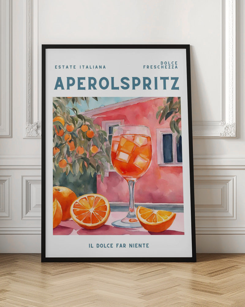 Aperol Spritz - Stretched Canvas, Poster or Fine Art Print I Heart Wall Art