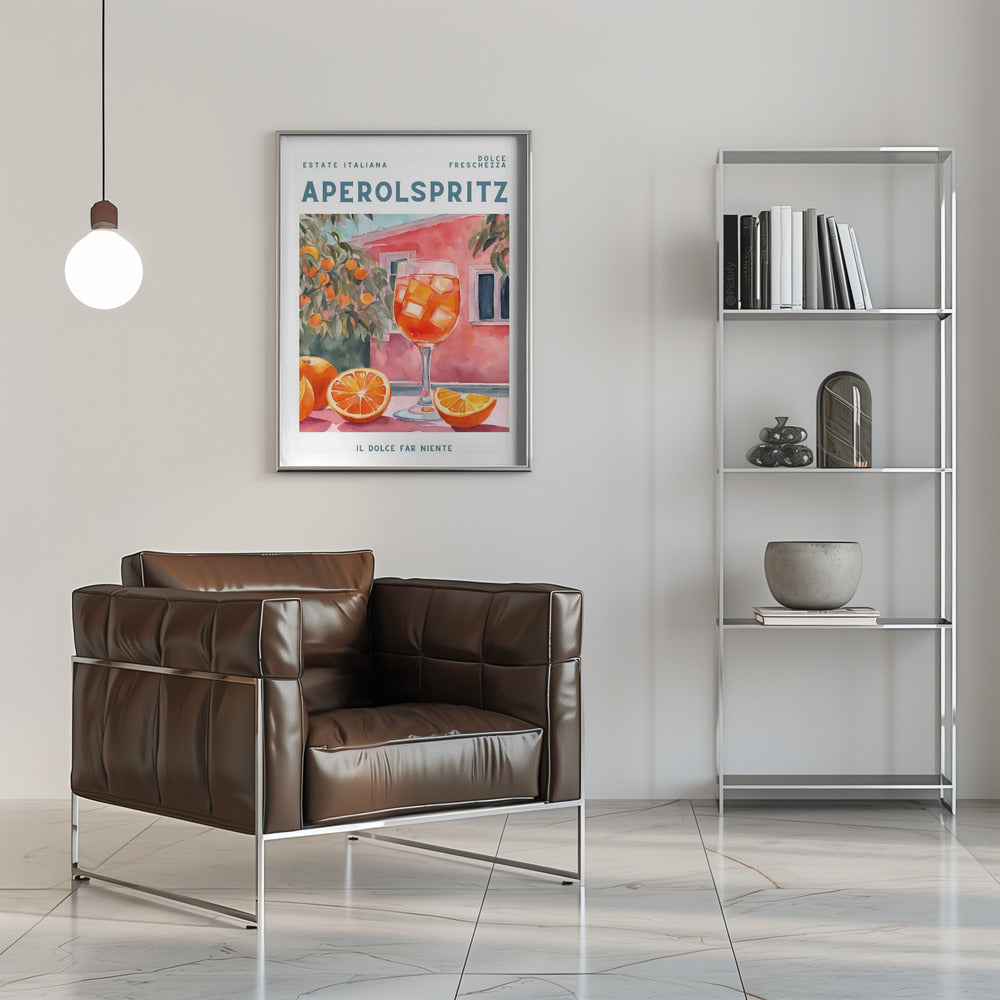 Aperol Spritz - Stretched Canvas, Poster or Fine Art Print I Heart Wall Art