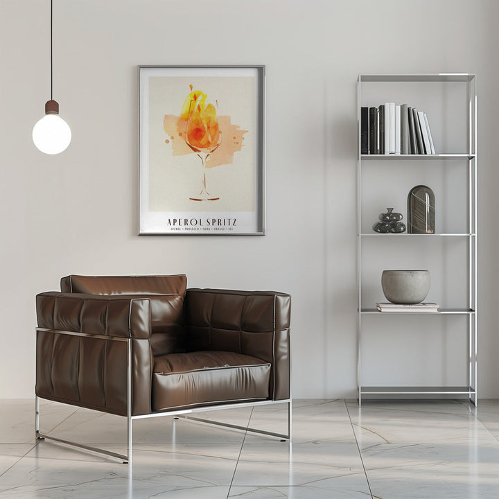 Aperol Spritz - Stretched Canvas, Poster or Fine Art Print I Heart Wall Art