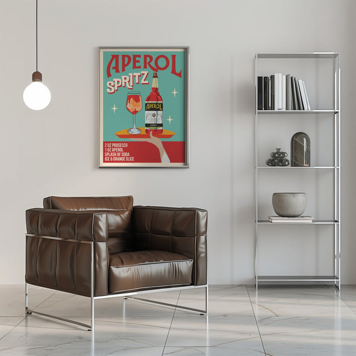 Aperol Spritz - Stretched Canvas, Poster or Fine Art Print I Heart Wall Art