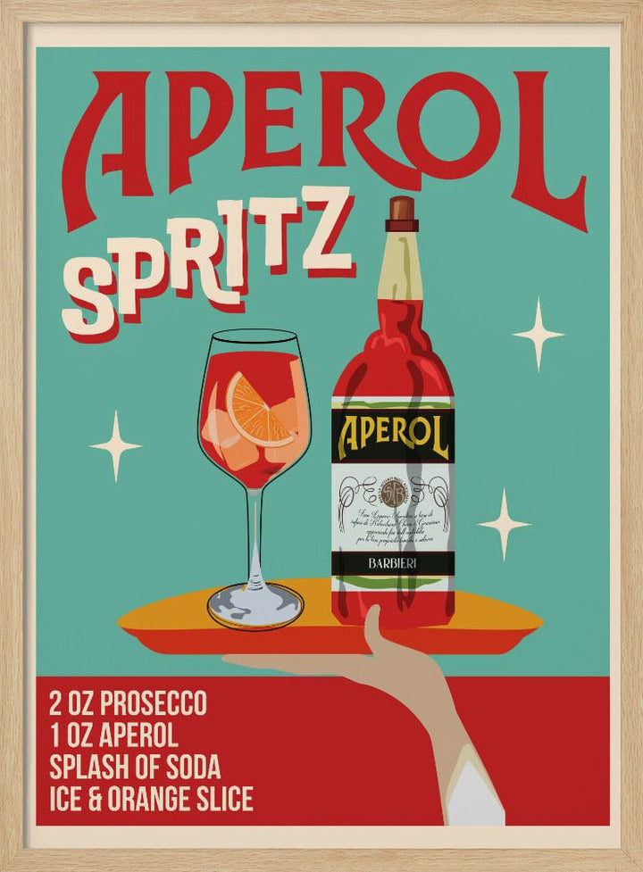 Aperol Spritz - Stretched Canvas, Poster or Fine Art Print I Heart Wall Art
