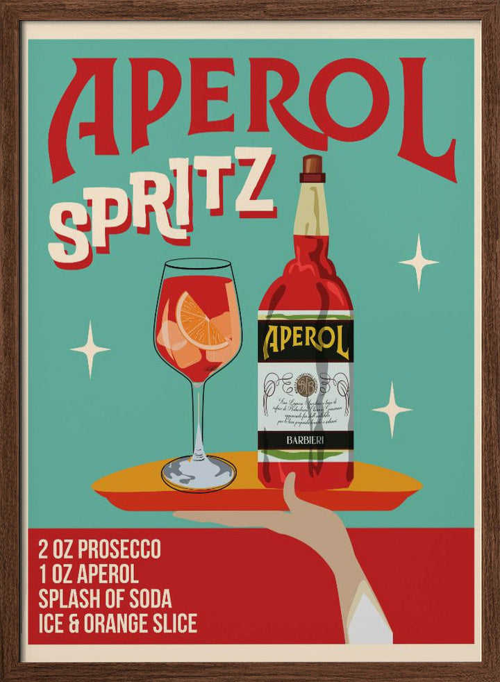 Aperol Spritz - Stretched Canvas, Poster or Fine Art Print I Heart Wall Art