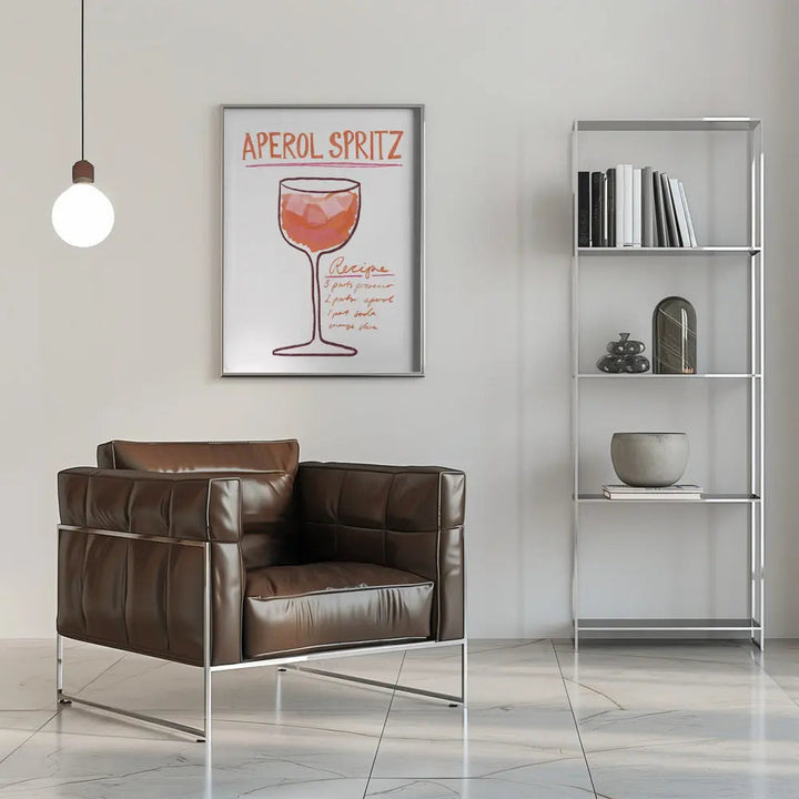 Aperol Spritz - Stretched Canvas, Poster or Fine Art Print I Heart Wall Art