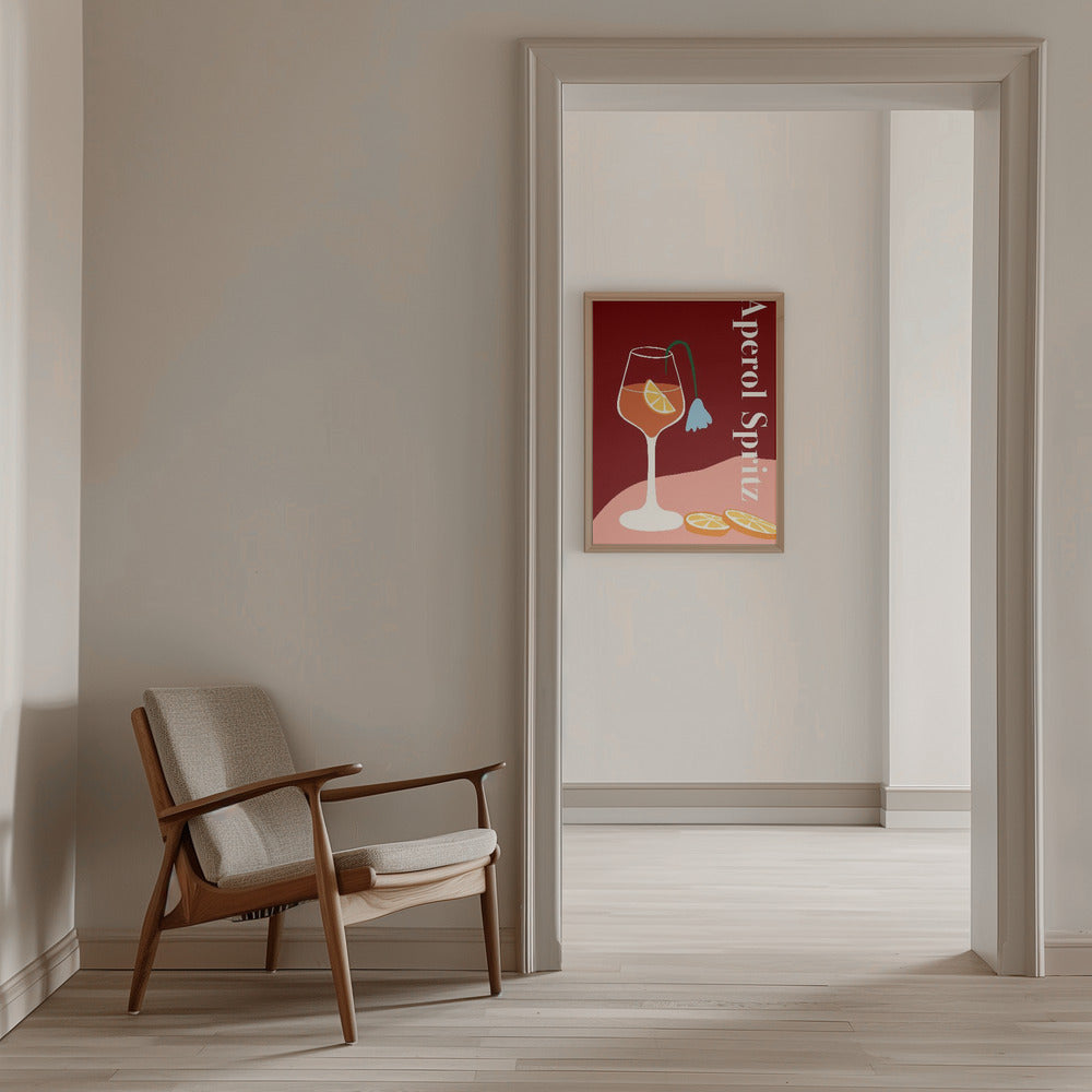 Aperol Spritz - Stretched Canvas, Poster or Fine Art Print I Heart Wall Art