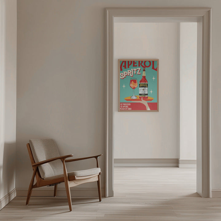 Aperol Spritz - Stretched Canvas, Poster or Fine Art Print I Heart Wall Art
