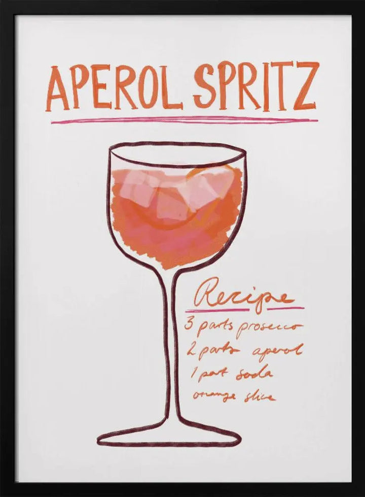 Aperol Spritz - Stretched Canvas, Poster or Fine Art Print I Heart Wall Art