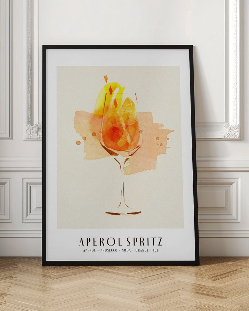Aperol Spritz - Stretched Canvas, Poster or Fine Art Print I Heart Wall Art