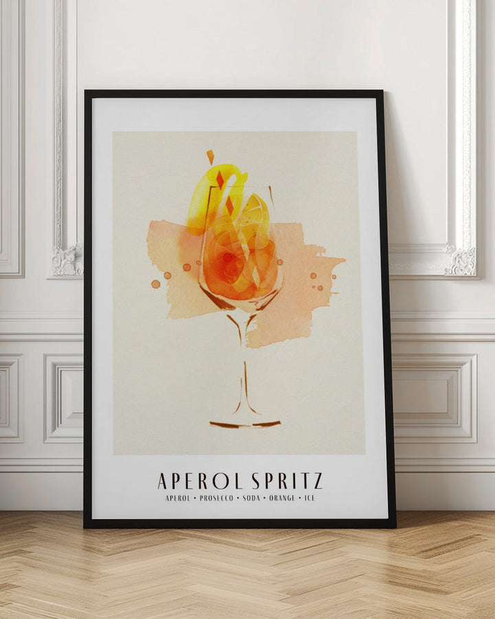 Aperol Spritz - Stretched Canvas, Poster or Fine Art Print I Heart Wall Art