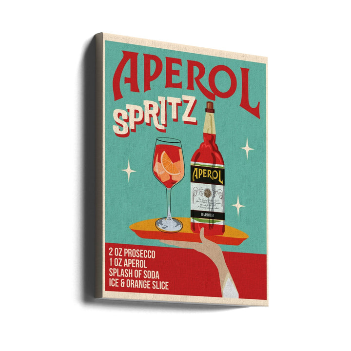 Aperol Spritz - Stretched Canvas, Poster or Fine Art Print I Heart Wall Art