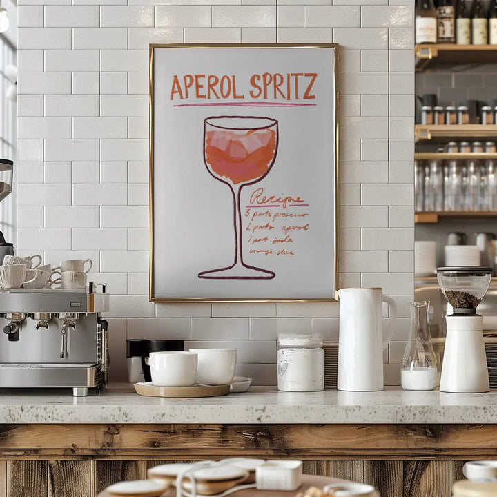 Aperol Spritz - Stretched Canvas, Poster or Fine Art Print I Heart Wall Art