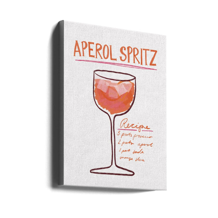 Aperol Spritz - Stretched Canvas, Poster or Fine Art Print I Heart Wall Art