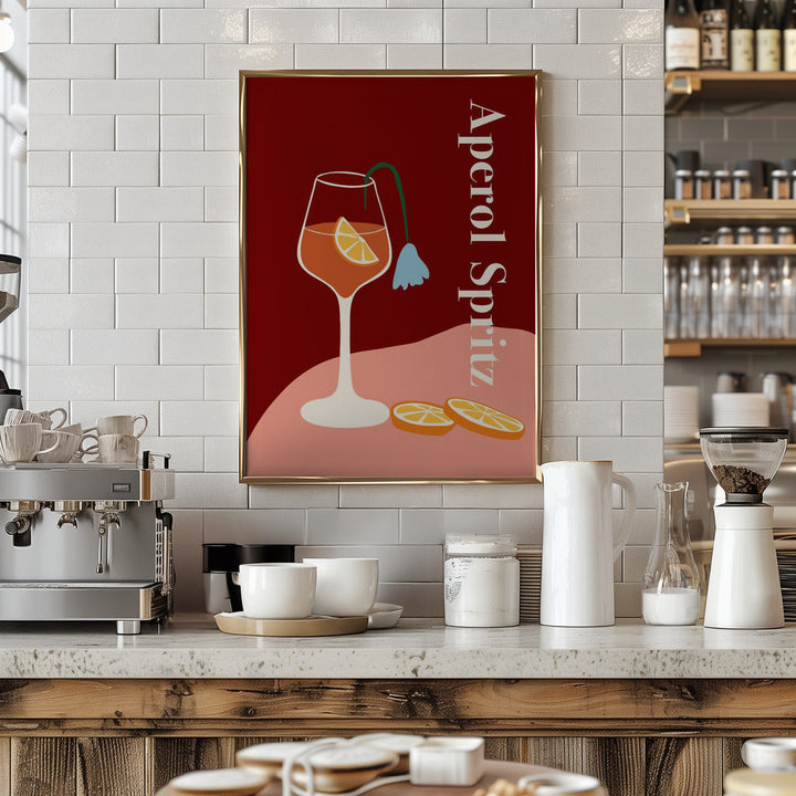 Aperol Spritz - Stretched Canvas, Poster or Fine Art Print I Heart Wall Art