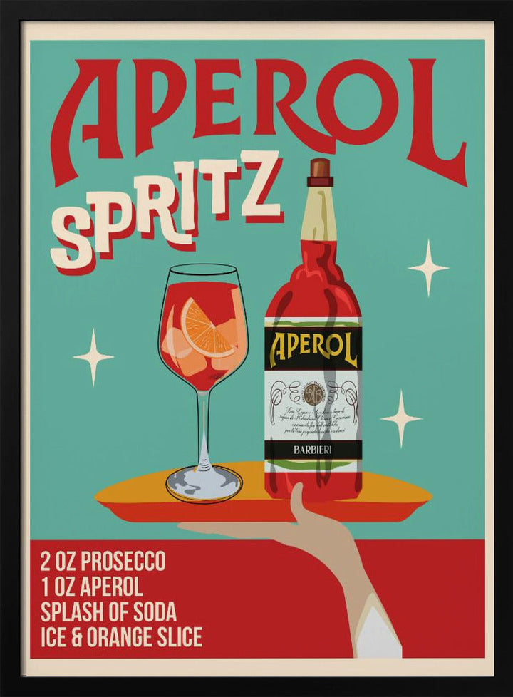 Aperol Spritz - Stretched Canvas, Poster or Fine Art Print I Heart Wall Art