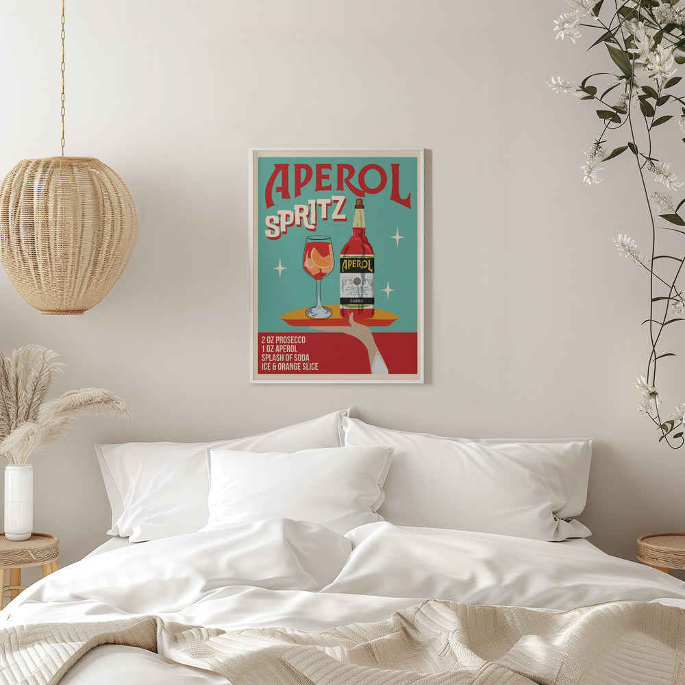 Aperol Spritz - Stretched Canvas, Poster or Fine Art Print I Heart Wall Art