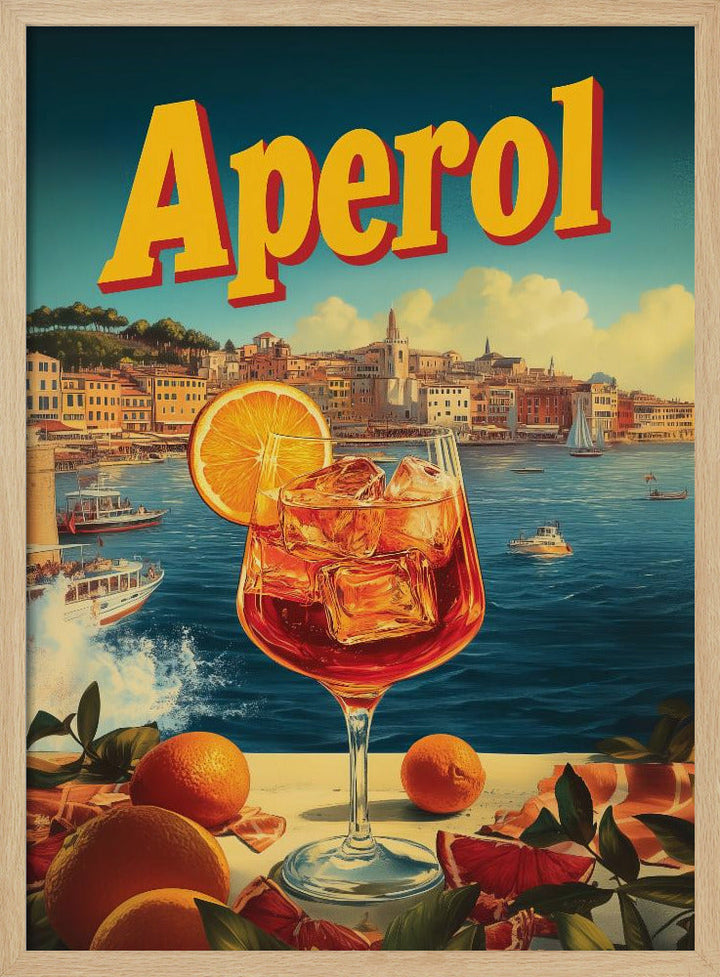 Aperol Vintage Commercial - Stretched Canvas, Poster or Fine Art Print I Heart Wall Art