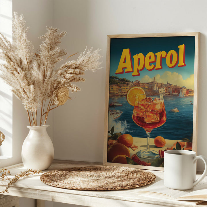 Aperol Vintage Commercial - Stretched Canvas, Poster or Fine Art Print I Heart Wall Art