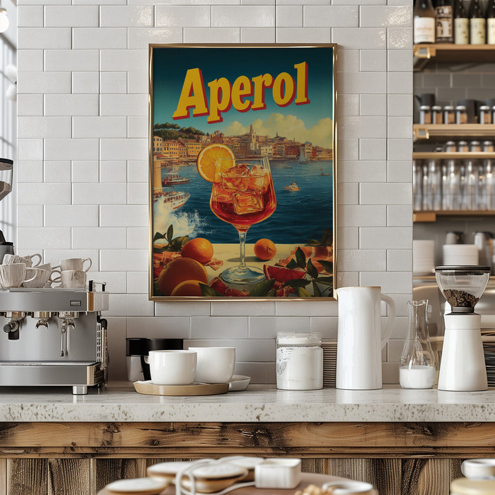 Aperol Vintage Commercial - Stretched Canvas, Poster or Fine Art Print I Heart Wall Art