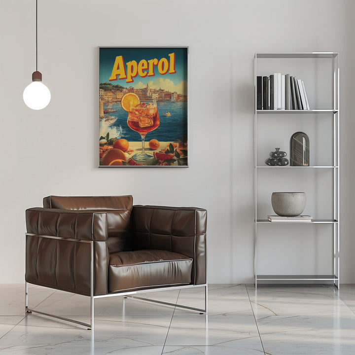Aperol Vintage Commercial - Stretched Canvas, Poster or Fine Art Print I Heart Wall Art