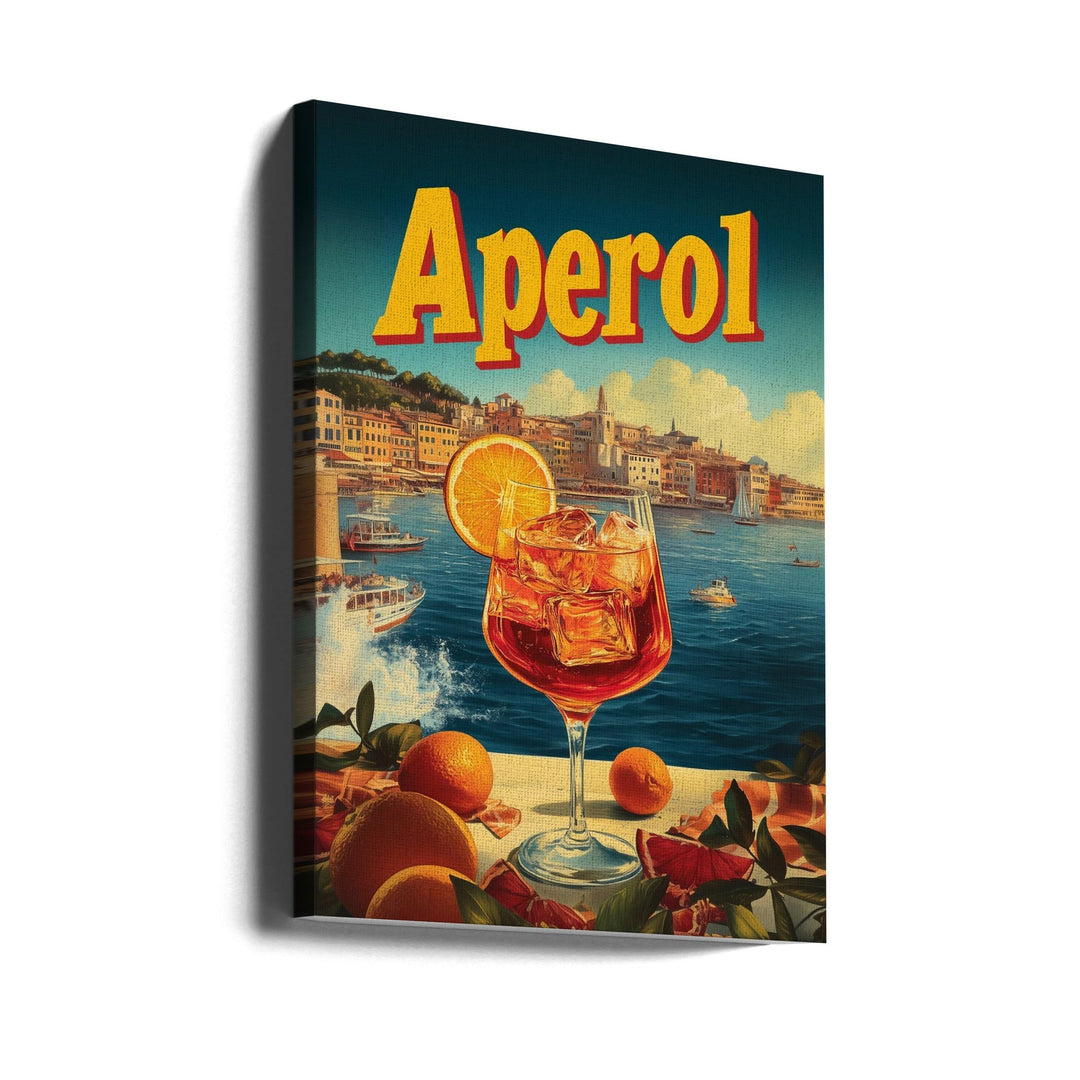 Aperol Vintage Commercial - Stretched Canvas, Poster or Fine Art Print I Heart Wall Art