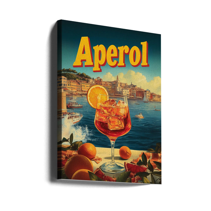 Aperol Vintage Commercial - Stretched Canvas, Poster or Fine Art Print I Heart Wall Art