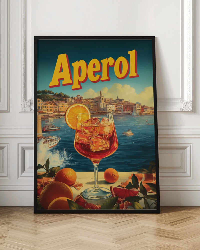Aperol Vintage Commercial - Stretched Canvas, Poster or Fine Art Print I Heart Wall Art