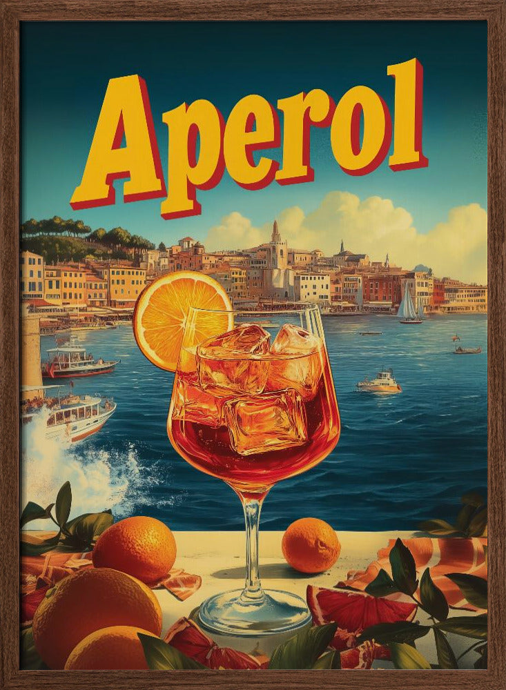 Aperol Vintage Commercial - Stretched Canvas, Poster or Fine Art Print I Heart Wall Art
