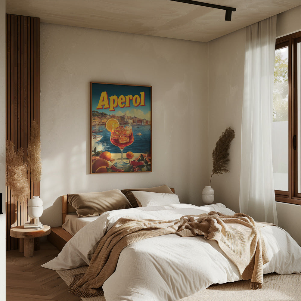 Aperol Vintage Commercial - Stretched Canvas, Poster or Fine Art Print I Heart Wall Art