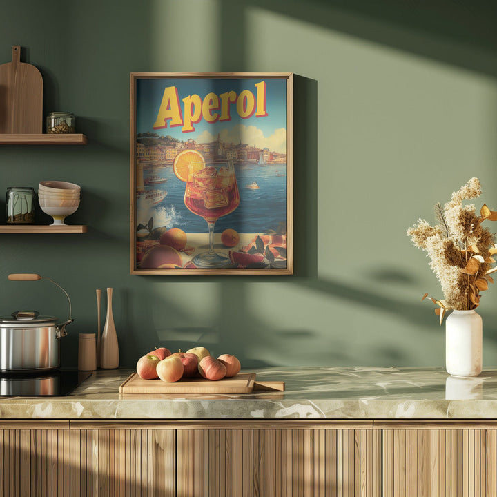 Aperol Vintage Commercial - Stretched Canvas, Poster or Fine Art Print I Heart Wall Art