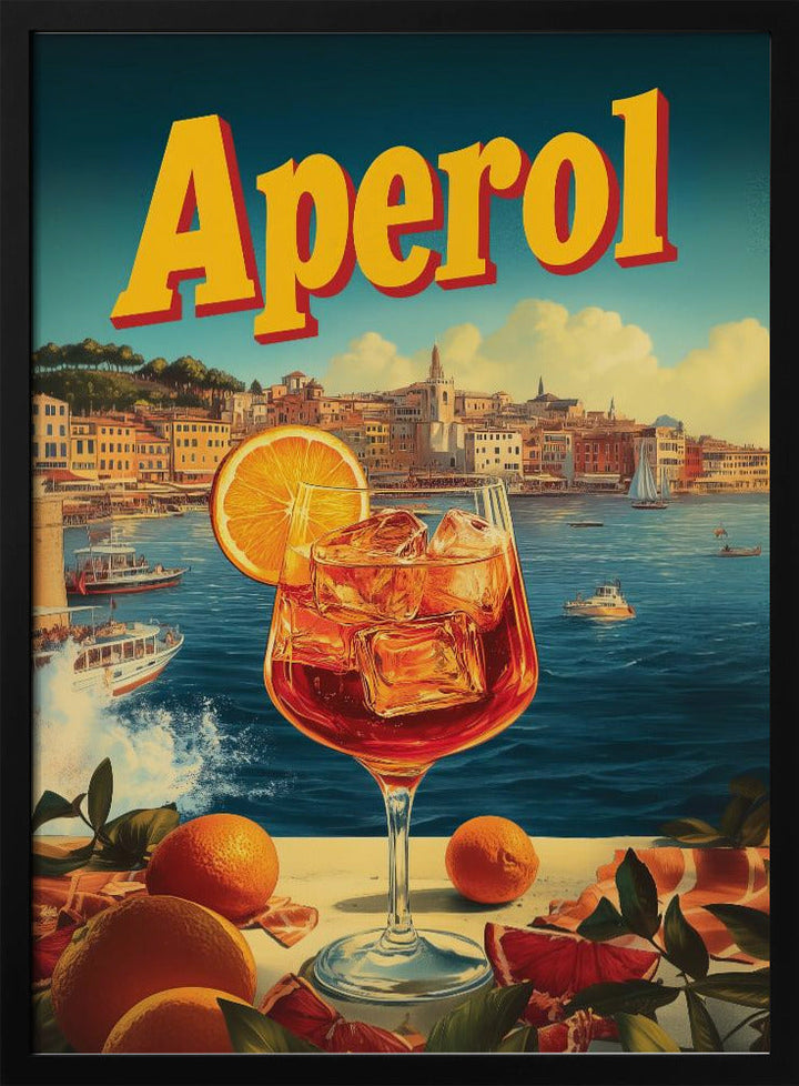 Aperol Vintage Commercial - Stretched Canvas, Poster or Fine Art Print I Heart Wall Art