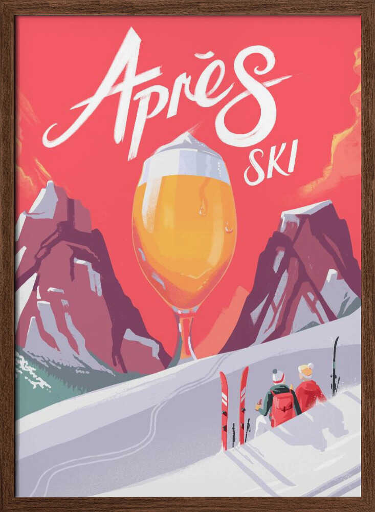 Apés Ski - Stretched Canvas, Poster or Fine Art Print - I Heart Wall Art - Poster Print, Canvas Print or Framed Art Print