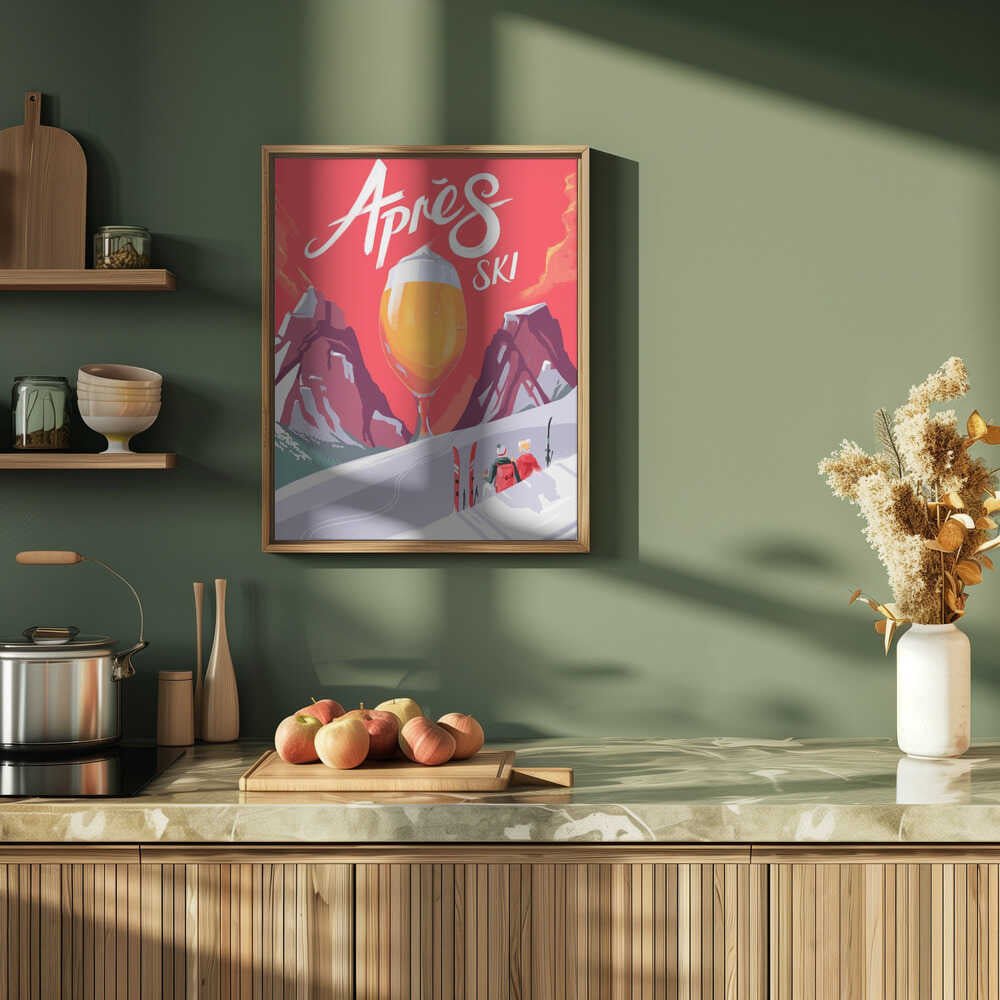 Apés Ski - Stretched Canvas, Poster or Fine Art Print - I Heart Wall Art - Poster Print, Canvas Print or Framed Art Print
