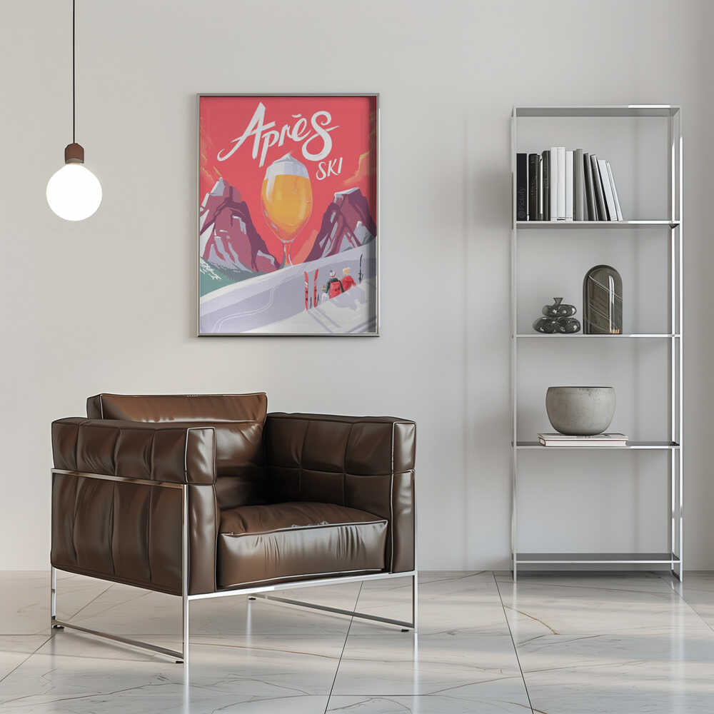 Apés Ski - Stretched Canvas, Poster or Fine Art Print - I Heart Wall Art - Poster Print, Canvas Print or Framed Art Print