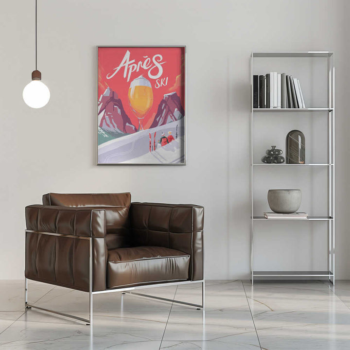 Apés Ski - Stretched Canvas, Poster or Fine Art Print - I Heart Wall Art - Poster Print, Canvas Print or Framed Art Print