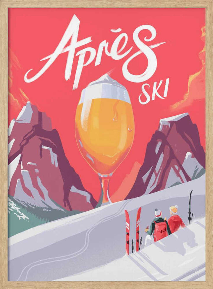 Apés Ski - Stretched Canvas, Poster or Fine Art Print - I Heart Wall Art - Poster Print, Canvas Print or Framed Art Print