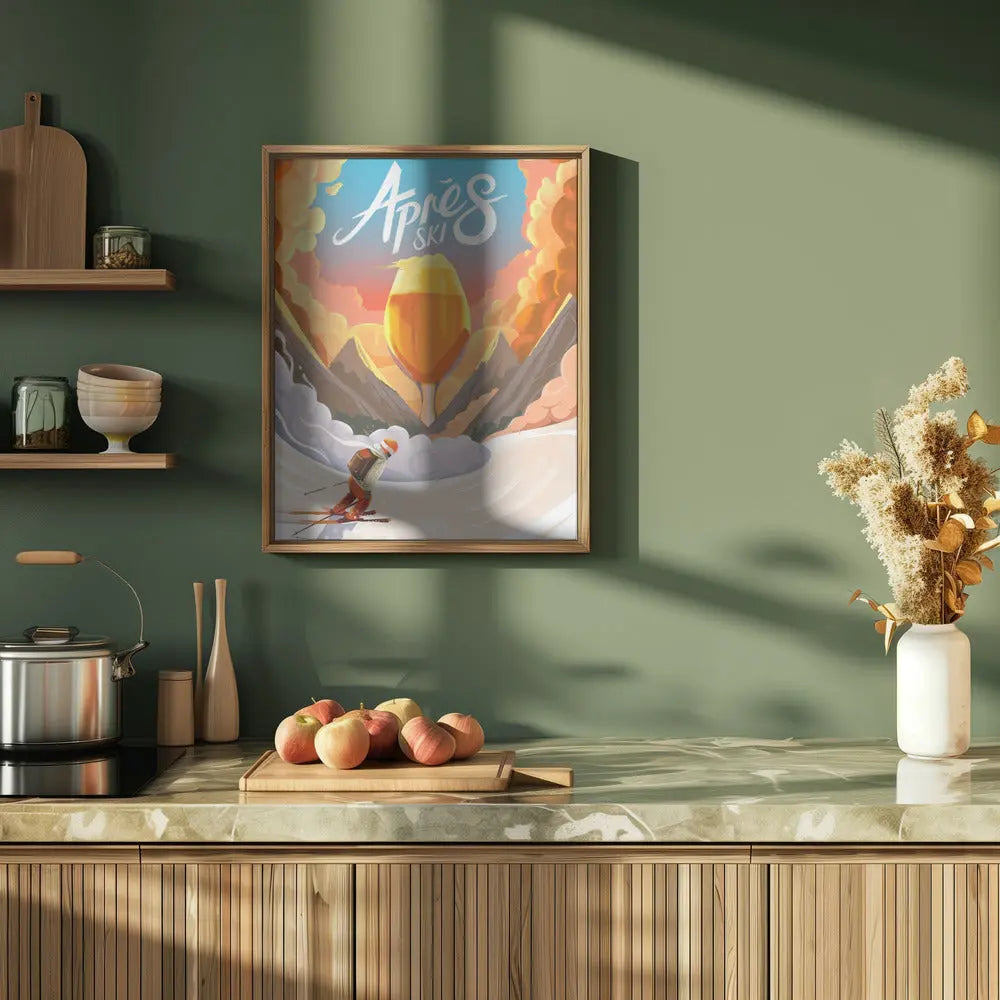 Apres Ski - Stretched Canvas, Poster or Fine Art Print I Heart Wall Art