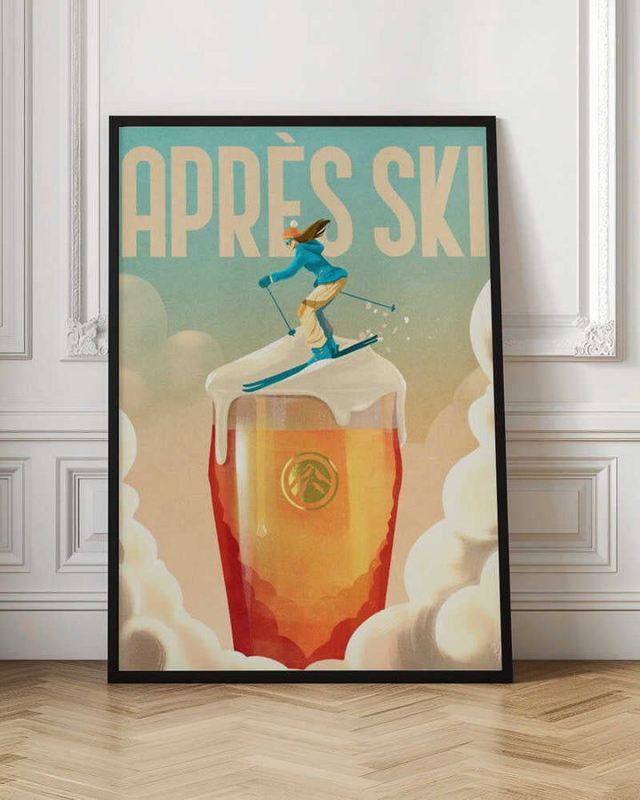 Apres Ski - Stretched Canvas, Poster or Fine Art Print - I Heart Wall Art - Poster Print, Canvas Print or Framed Art Print