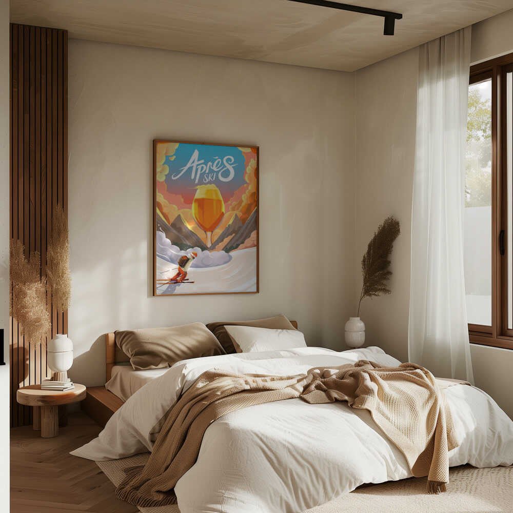 Apres Ski - Stretched Canvas, Poster or Fine Art Print - I Heart Wall Art - Poster Print, Canvas Print or Framed Art Print