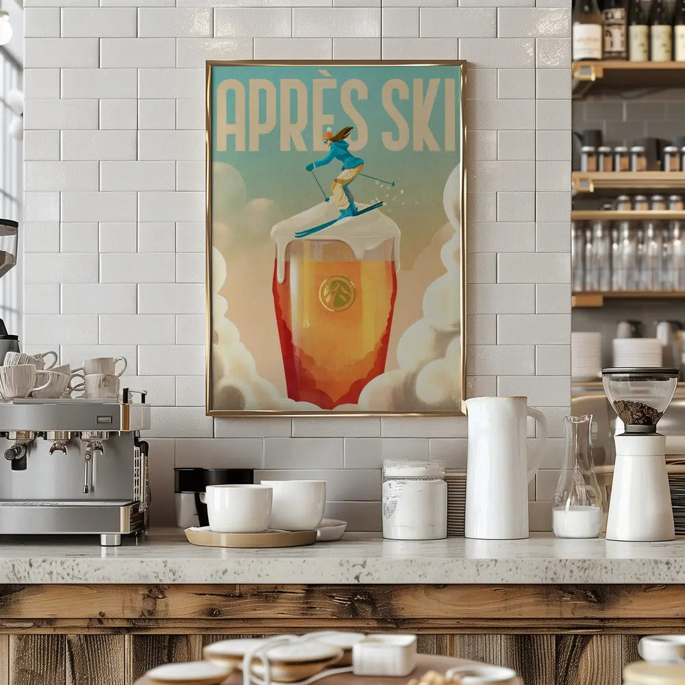 Apres Ski - Stretched Canvas, Poster or Fine Art Print I Heart Wall Art