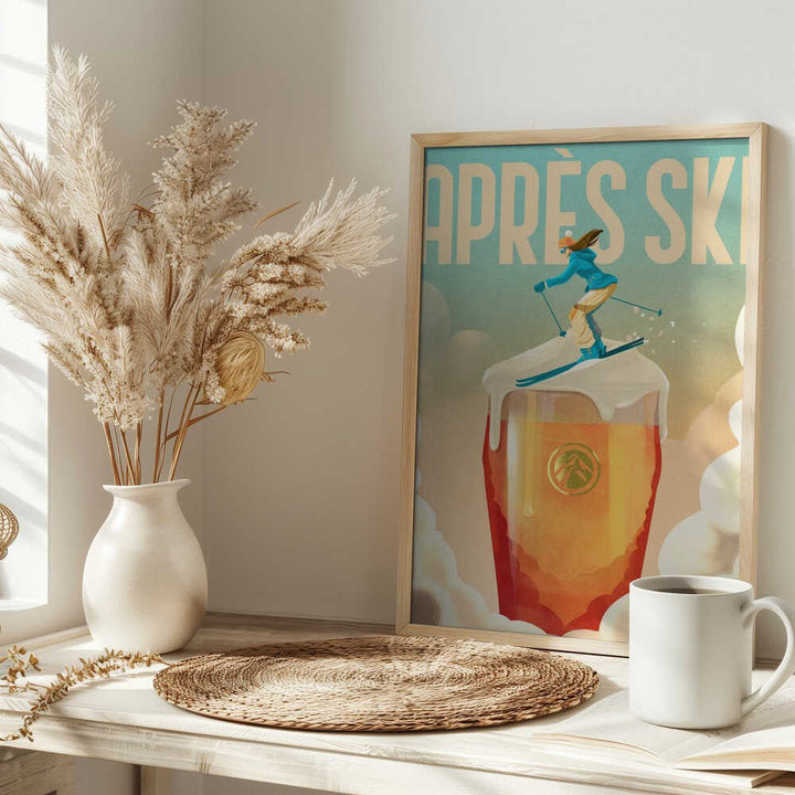 Apres Ski - Stretched Canvas, Poster or Fine Art Print - I Heart Wall Art - Poster Print, Canvas Print or Framed Art Print